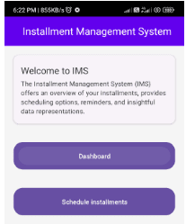 Installment Management System (IMS) screenshot 1