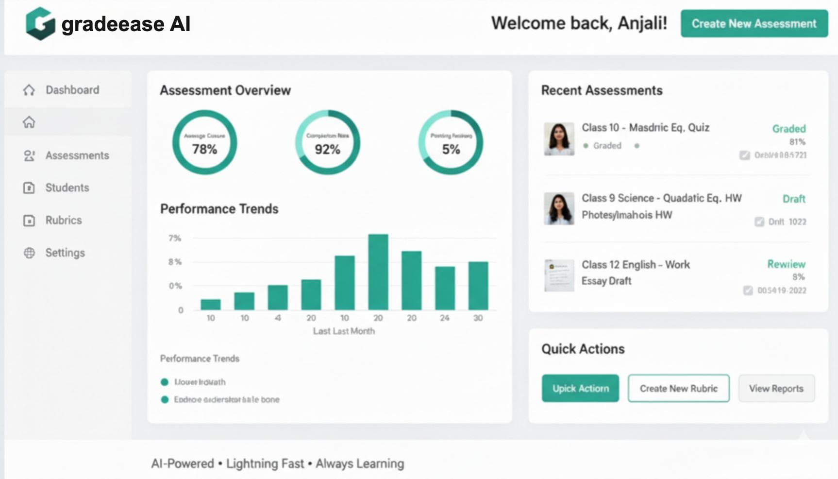 Teachlytics - AI-Powered Learning and Assessment Platform screenshot 1
